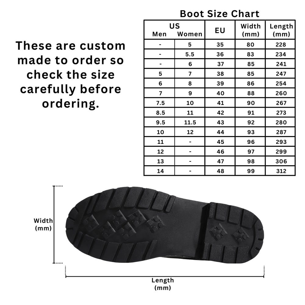 Twisted Wonderland Gothic Combat Boots - Image 4