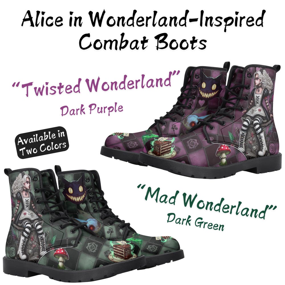 Twisted Wonderland Gothic Combat Boots - Image 10