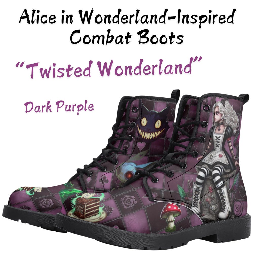 Twisted Wonderland Gothic Combat Boots
